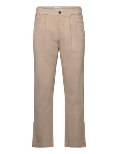 Wide Fit Pants Bottoms Trousers Chinos Beige Lindbergh