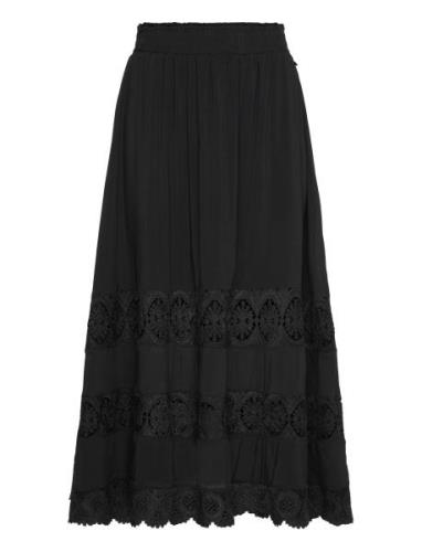 Nugaia Skirt Lång Kjol Black Nümph