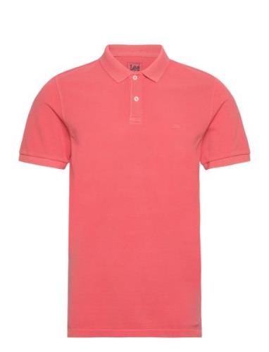 Lee Jeans Garment Dye Polo Rosa