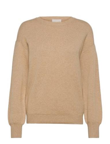 Lupi Strik Pullover Tops Knitwear Jumpers Beige Minus