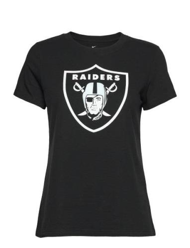 Las Vegas Raiders Womens Nike Ss Cotton Logo Tee Sport T-shirts & Tops...
