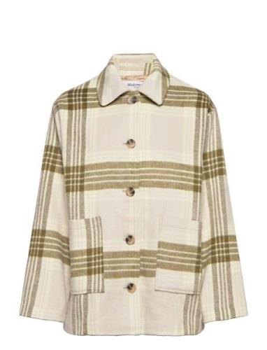 Slfnikita Check Shirt Jacket W Tops Overshirts Multi/patterned Selecte...