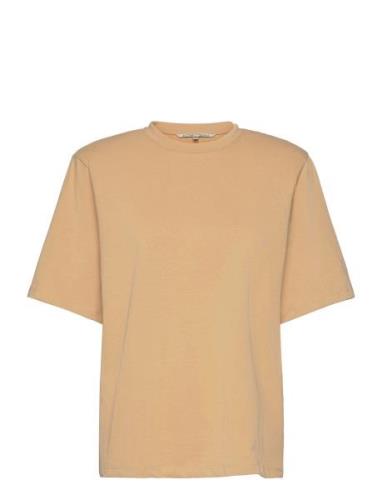Big Paddy Tee Tops T-shirts & Tops Short-sleeved Beige Second Female