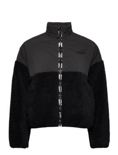 Sherpa Jacket Sport Sweat-shirts & Hoodies Fleeces & Midlayers Black P...