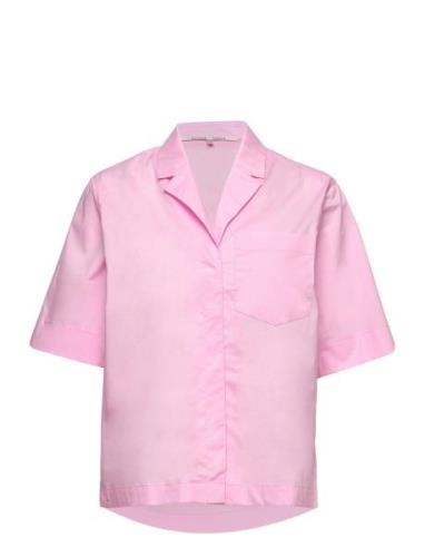 Dagny Shirt Tops Shirts Short-sleeved Pink Second Female