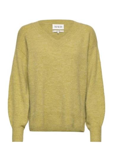 Anne Knit Sweater Tops Knitwear Jumpers Yellow MAUD