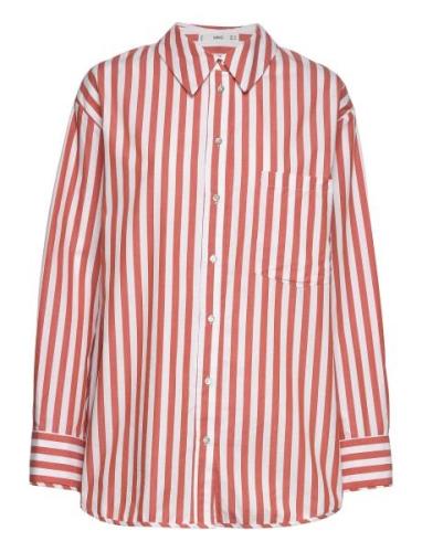 Striped Cotton Shirt Tops Shirts Long-sleeved Multi/patterned Mango
