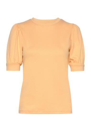 Maddy Tee Tops T-shirts & Tops Short-sleeved Orange Ella&il