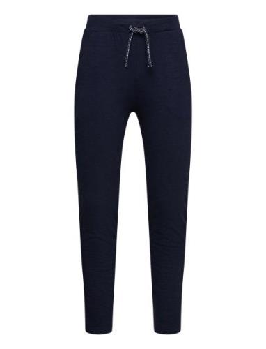 Lindex Trousers Slub Marinblå