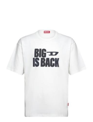 T-Boxt-Back T-Shirt Tops T-shirts Short-sleeved White Diesel