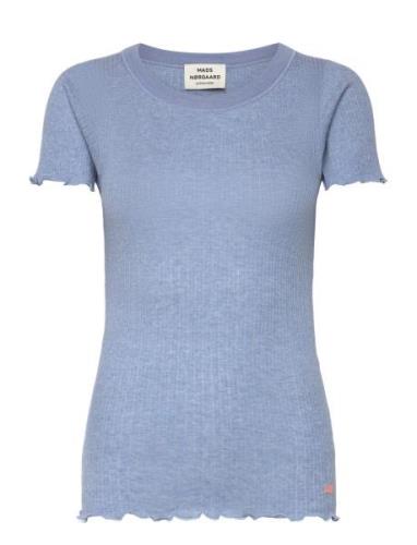 Pointella Trixy Tee Tops T-shirts & Tops Short-sleeved Blue Mads Nørga...