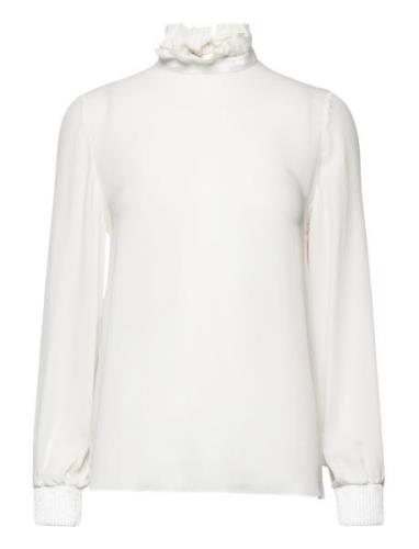 Top Tops Blouses Long-sleeved White Emporio Armani