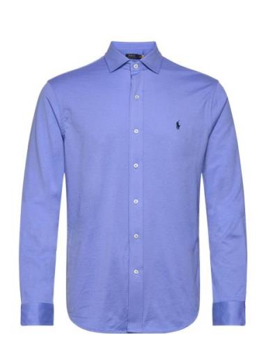 Polo Ralph Lauren Jersey Spread-Collar Shirt Blå