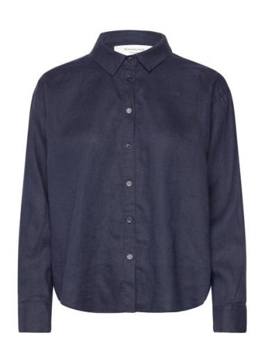 Rosemunde Linen Shirt Marinblå