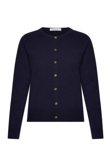 BUSNEL O-Neck Cardigan Marinblå