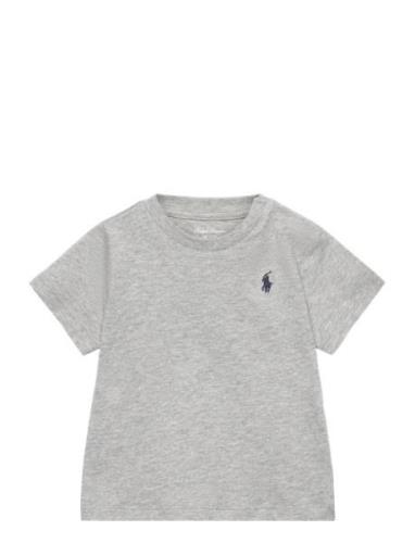 Ralph Lauren Baby Cotton Jersey Crewneck Tee Grå