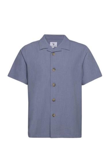 Sheen Shirt Tops Shirts Short-sleeved Blue Urban Pi Ers