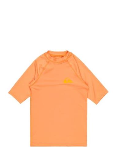 Everyday Upf50 Ss Youth Tops T-shirts Short-sleeved Orange Quiksilver