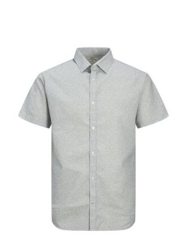 Jprblasummer Print Shirt S/S Ss24 Sn Tops Shirts Short-sleeved Grey Ja...