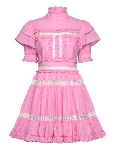 Iro Mini Dress Kort Klänning Pink Malina