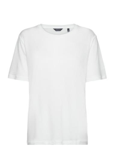 GANT Rel Draped Ss T-Shirt Vit