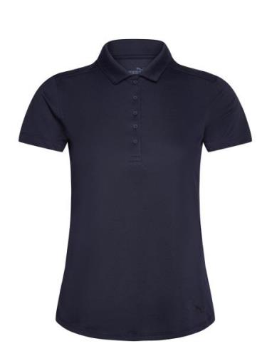 W Pure Ss Polo Tops T-shirts & Tops Polos Navy PUMA Golf