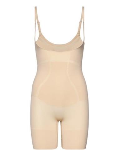 Dorina Absolute Sculpt Open Bust Rompers Beige