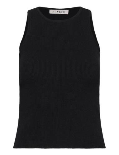 A-View Rib Knit Tank Top Svart