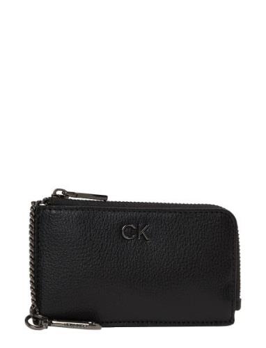 Calvin Klein Ck Daily Zip Cardholder W/Chain Svart