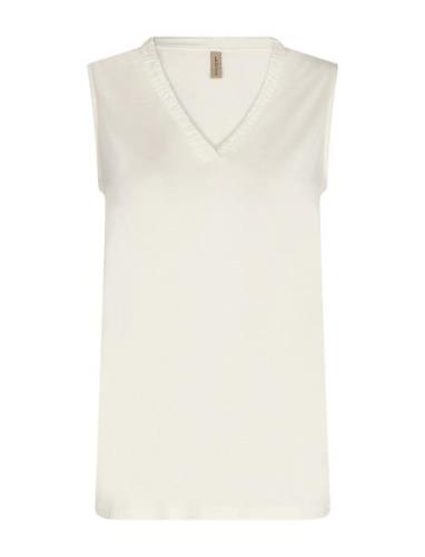 Sc-Marica Tops T-shirts & Tops Sleeveless White Soyaconcept