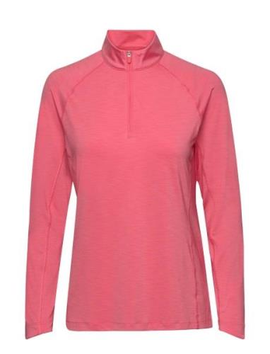 W Youv 1/4 Zip Sport T-shirts & Tops Long-sleeved Pink PUMA Golf