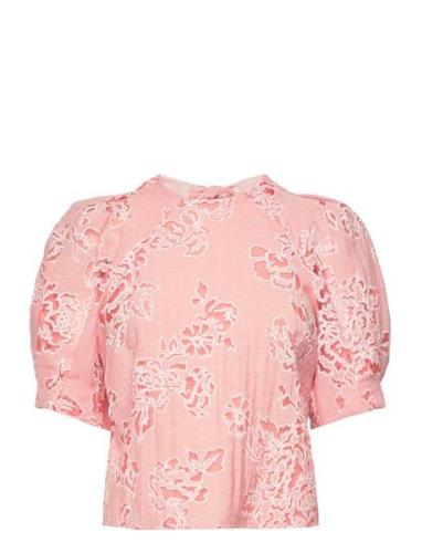Meliiha Tops Blouses Short-sleeved Pink Ted Baker London