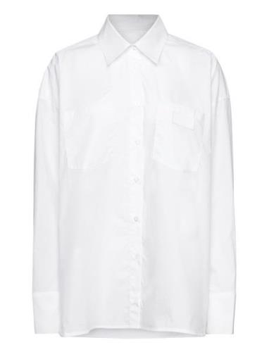 REMAIN Birger Christensen Poplin Over D Shirt Vit