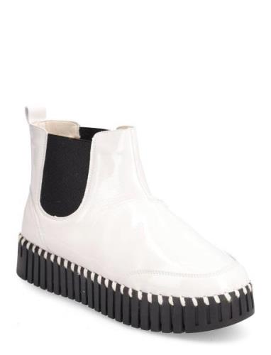 Ilse Jacobsen Ankel Boot, Gloss Vit