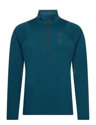 PUMA M Seasons Ls 1/4 Zip Polypropylene Rain Cell Blå