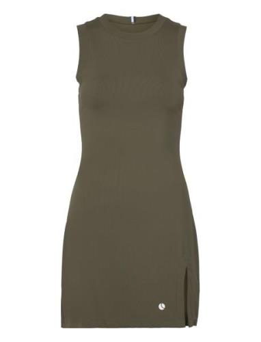 Ace Rib Dress Sport Short Dress Green Björn Borg