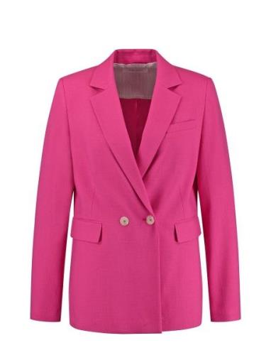 Blazer Long Sleeve Blazers Double Breasted Blazers Pink Gerry Weber