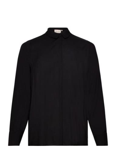 Wa-Sia Tops Shirts Long-sleeved Black Wasabiconcept