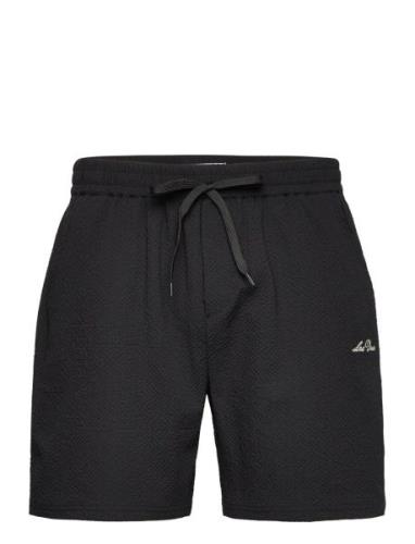 Stan Seersucker Swim Shorts 2.0 Badshorts Black Les Deux