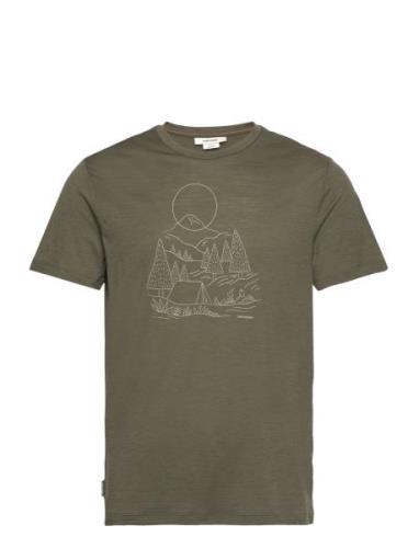 Men Merino 150 Tech Lite Iii Ss Tee Sunset Camp Sport T-shirts Short-s...