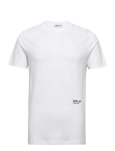 T-Shirt Second Life Tops T-shirts Short-sleeved White Replay