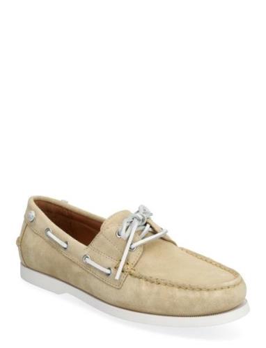 Merton Suede Boat Shoe Båtskor Skor Beige Polo Ralph Lauren