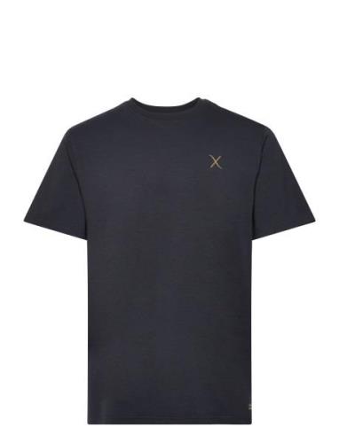 Clean Cut Copenhagen Cross Logo Organic Tee Marinblå