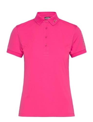 Tour Tech Polo Tops T-shirts & Tops Polos Pink J. Lindeberg