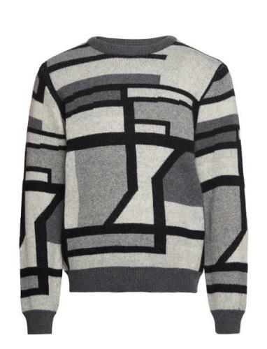 Clean Cut Copenhagen J S O-Neck Knit Grå