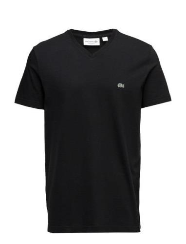 Tee-Shirt&Turtle Neck Tops T-shirts Short-sleeved Black Lacoste