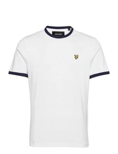 Ringer T-Shirt Tops T-shirts Short-sleeved White Lyle & Scott