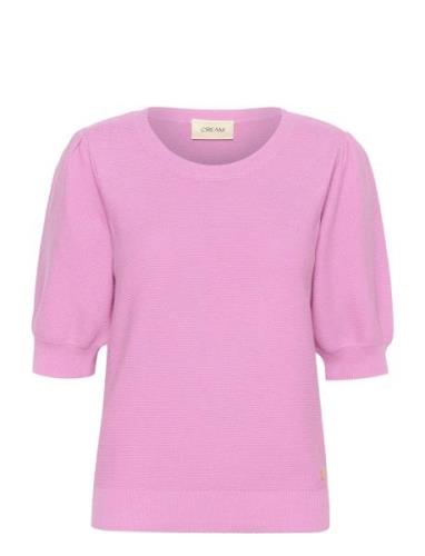 Crsillar Knit Pullover Tops Knitwear Jumpers Pink Cream