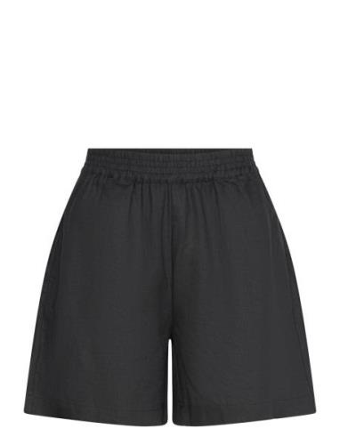 Linen Shorts Bottoms Shorts Casual Shorts Black Rosemunde