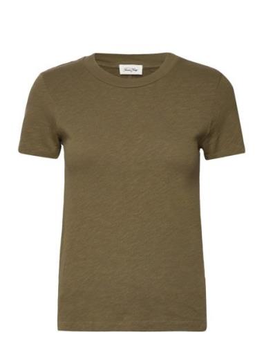 Sonoma Tops T-shirts & Tops Short-sleeved Khaki Green American Vintage